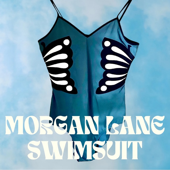Butterfly One Piece Bathing suit by Morgan Lane - Picture 1 of 8